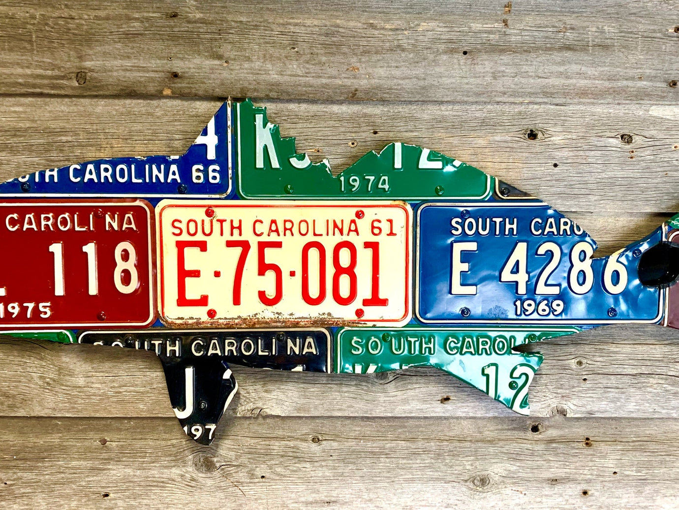 South Carolina Redfish License Plate Art - Ready-To-Ship