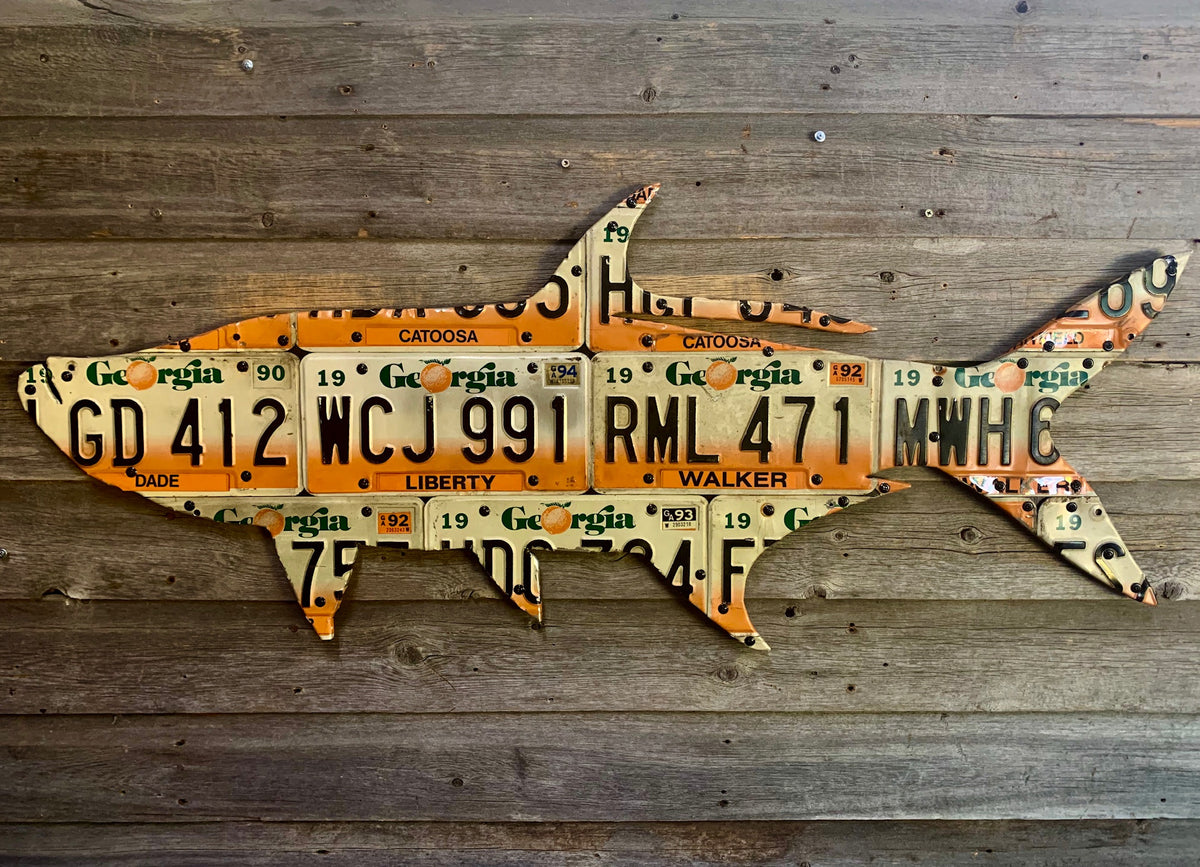 Florida Tarpon Antique License Plate Art – Cody's Fish