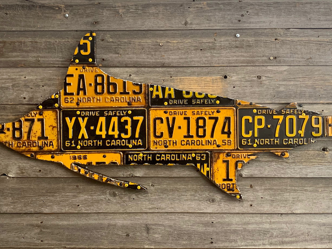 North Carolina Marlin License Plate Art