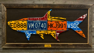 Cuba Tarpon License Plate Art