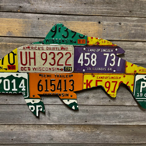 Carp License Plate Art