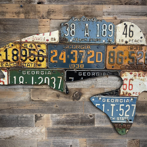 Georgia License Plate Art