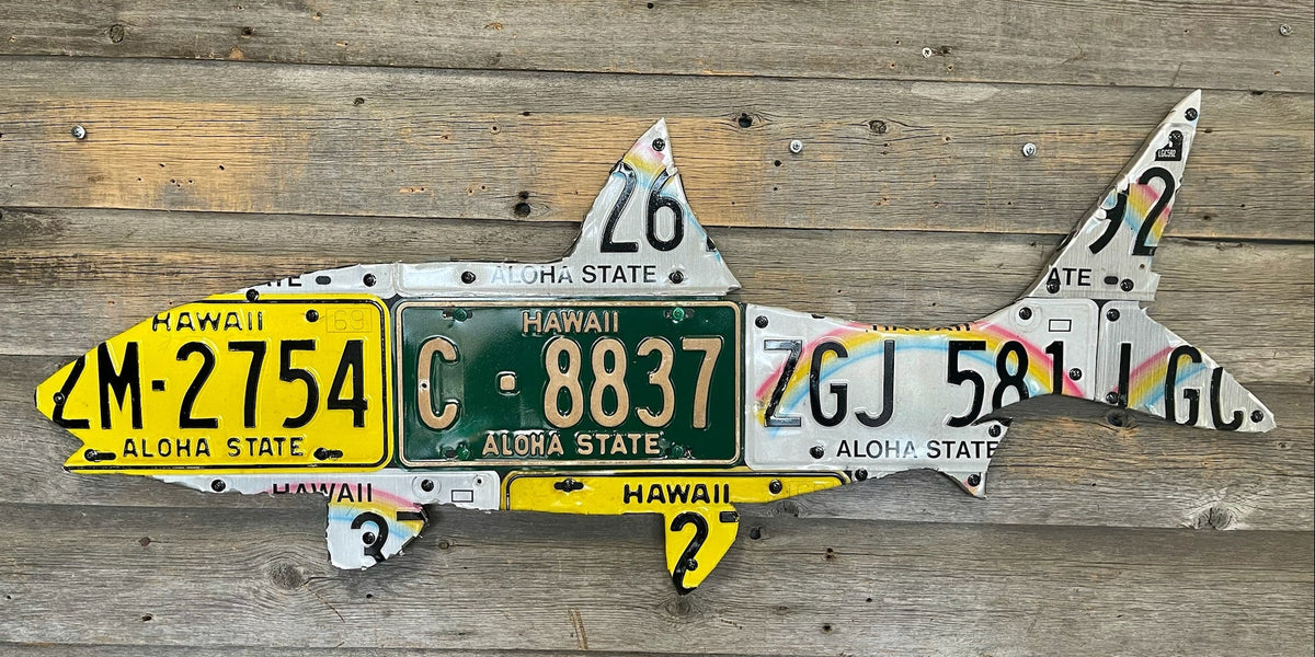 Hawaii License Plate Art– Cody's Fish
