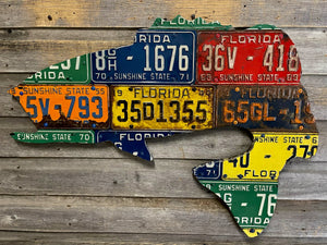 Florida Antique Largemouth Bass License Plate Art - Ready-To-Ship