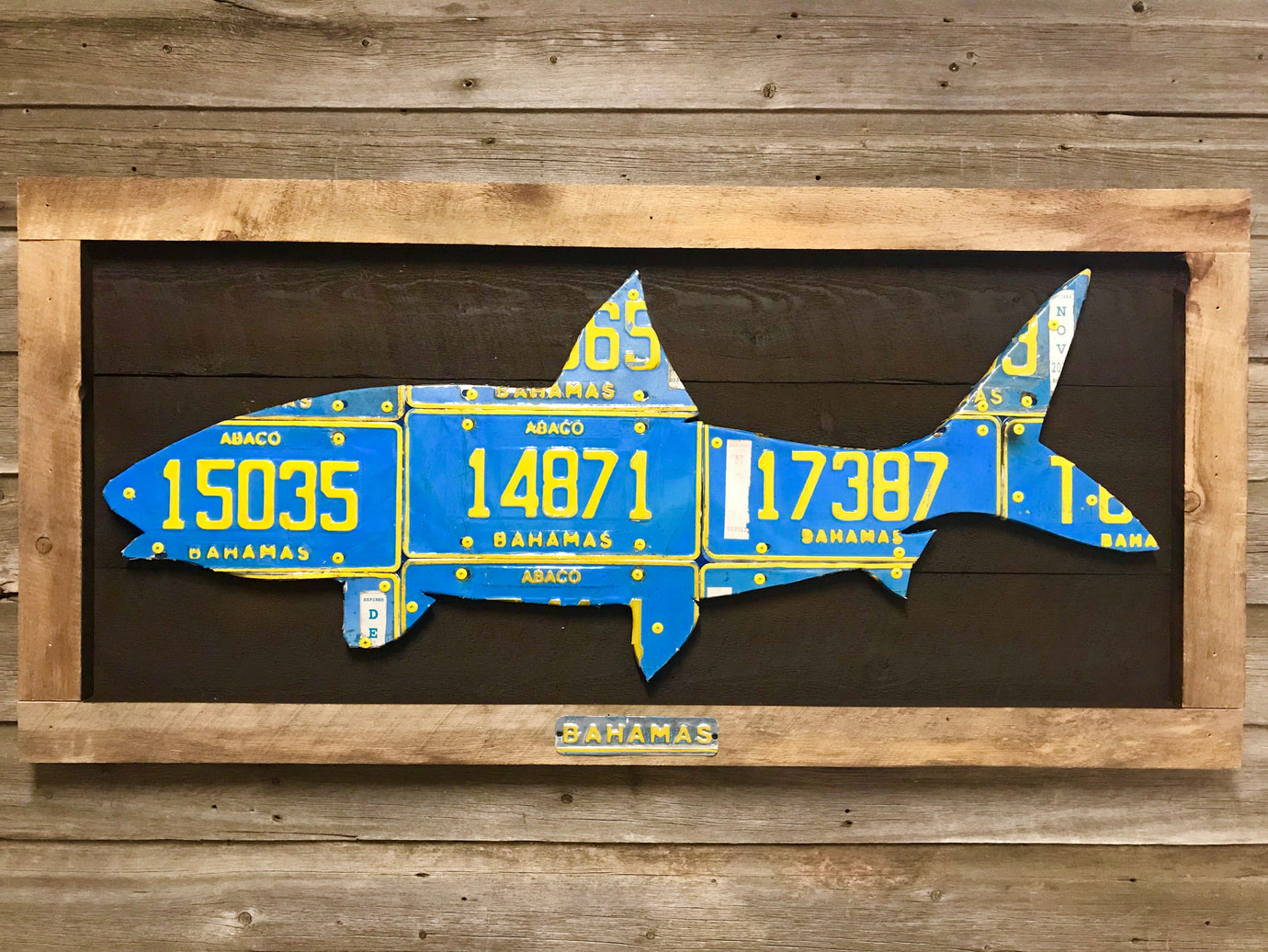 Bahamas Bonefish License Plate Art - Ready-To-Ship