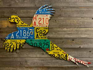 Wisconsin Pheasant License Plate Art