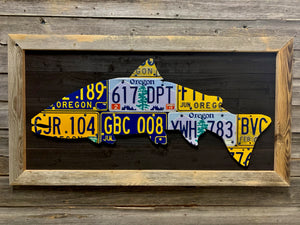Oregon Steelhead License Plate Art