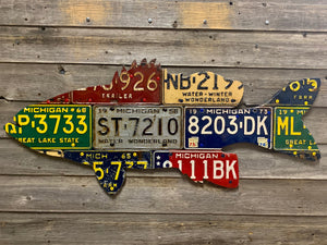 Michigan Smallmouth Bass License Plate Art