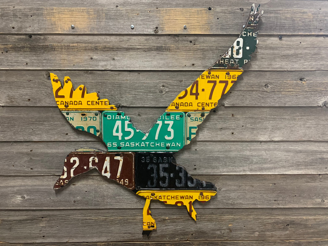 Saskatchewan Duck License Plate Art