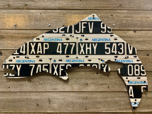 Argentina Trout License Plate Art