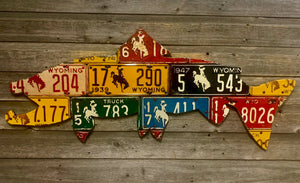 Wyoming Brown Trout License Plate Art - Ready-To-Ship