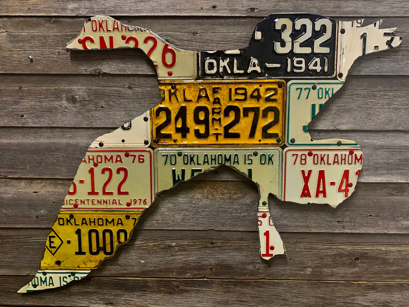 Oklahoma Goose License Plate Art