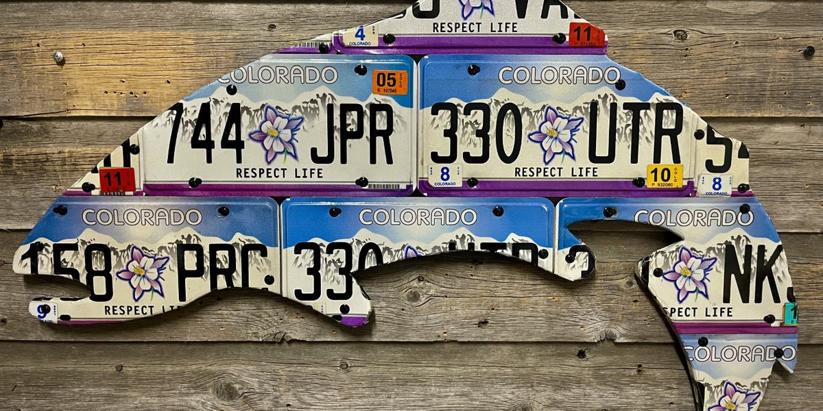 Colorado Columbine Trout License Plate Art– Cody's Fish