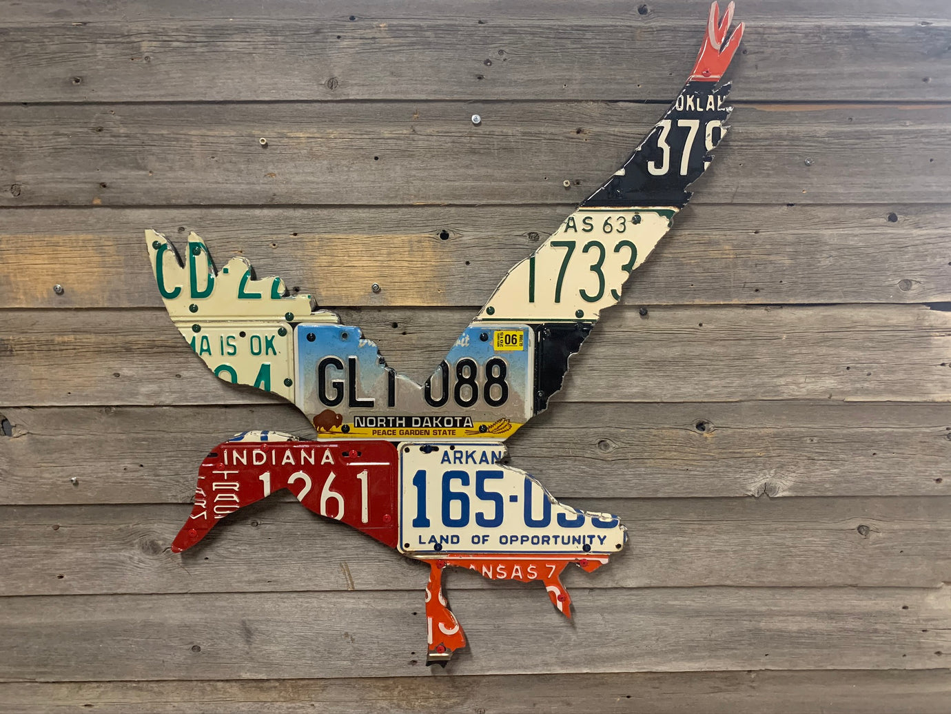 Mixed Midwestern Duck License Plate Art