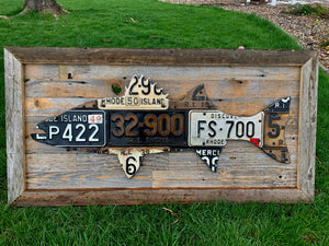 Rhode Island Striped Bass License Plate Art