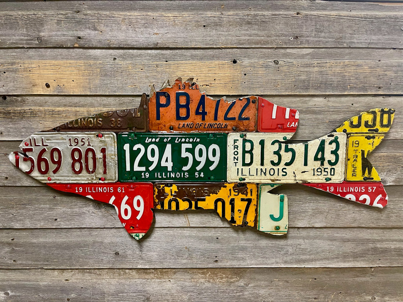 Illinois Bass License Plate Art