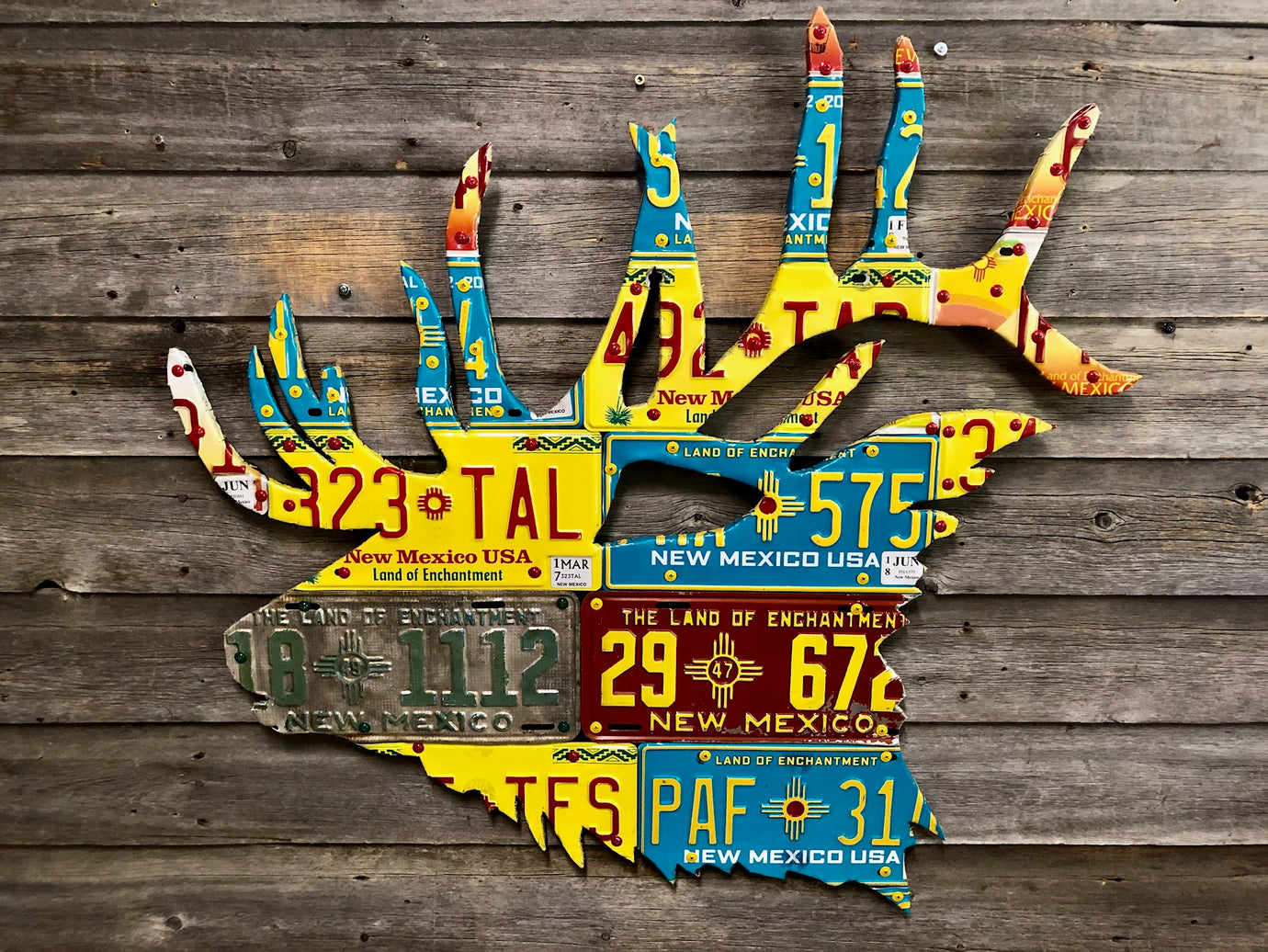 New Mexico Elk License Plate Art