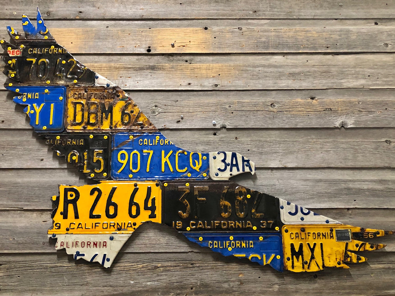 California Bald Eagle License Plate Art