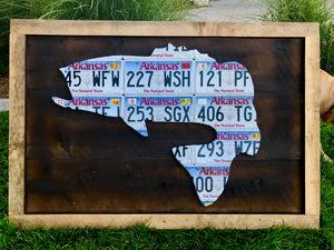 Arkansas Largemouth Bass License Plate Art
