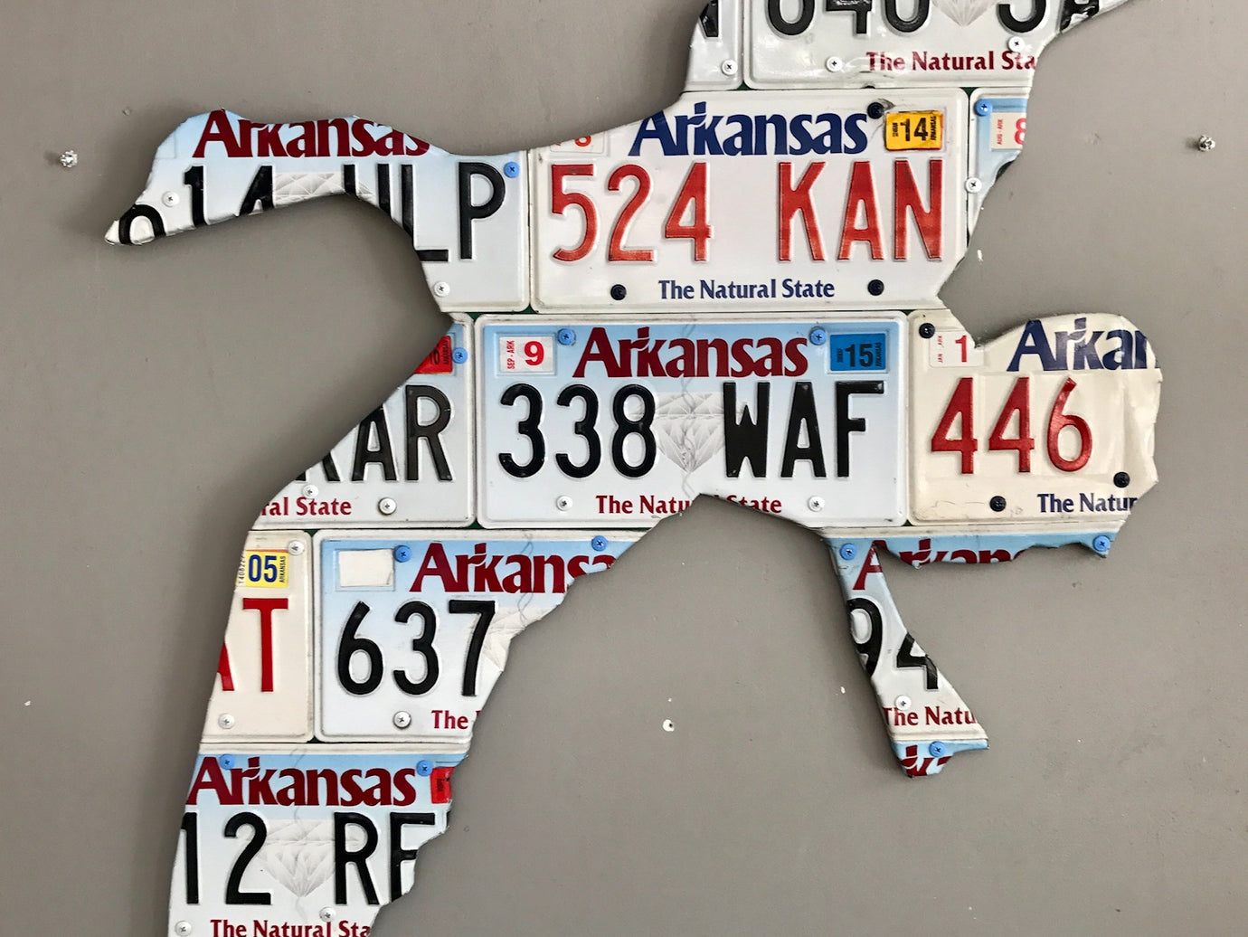 Arkansas Goose License Plate Art
