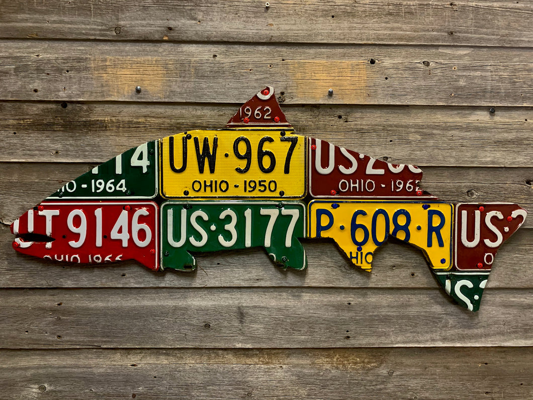 Ohio Steelhead License Plate Art