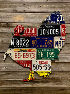 Wild Turkey Grand Slam License Plate Art