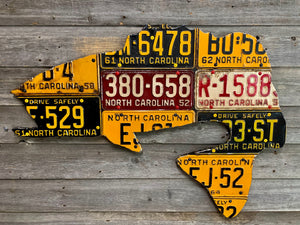 Antique North Carolina Largemouth Bass License Plate Art