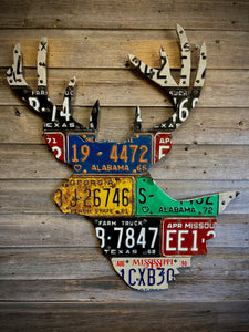 Mixed Southeastern Whitetail Deer License Plate Art