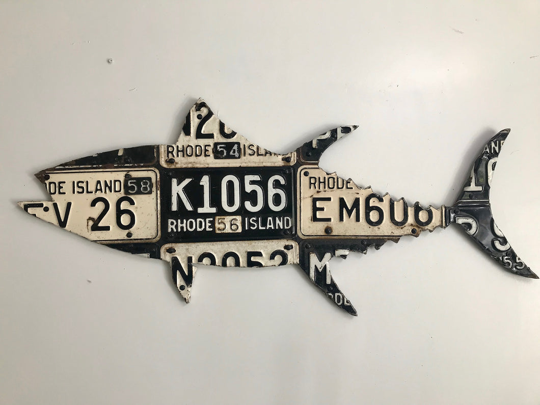 Rhode Island Tuna License Plate Art