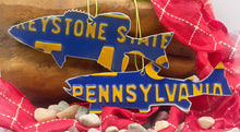 Pennsylvania Trout License Plate Christmas Ornament