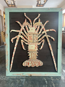 Florida Spiny Lobster License Plate Art