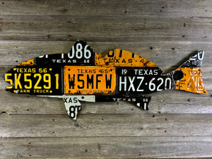 Texas Redfish License Plate Art