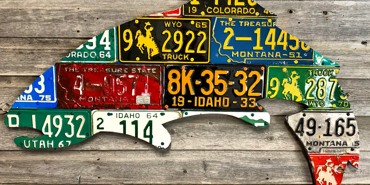 Laserautotags Custom Trout Rainbow Steelhead Laser Cut License Plate – Inlaid Acrylic, Mirrored Finish