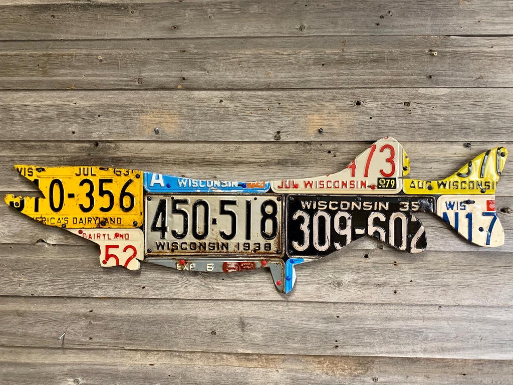 Wisconsin Pike/Muskie License Plate Art– Cody's Fish