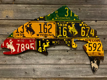 Wyoming Antique Trout License Plate Art
