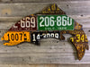 Colorado Antique Trout License Plate Art