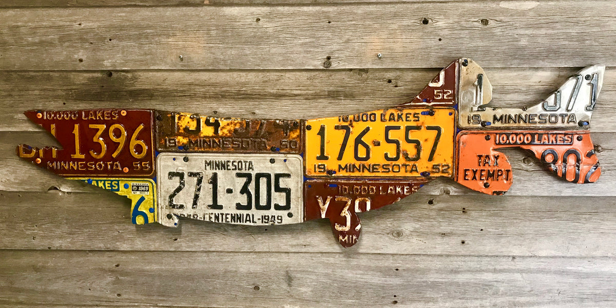 Pike/Muskie License Plate Art (Pick Your States)– Cody's Fish