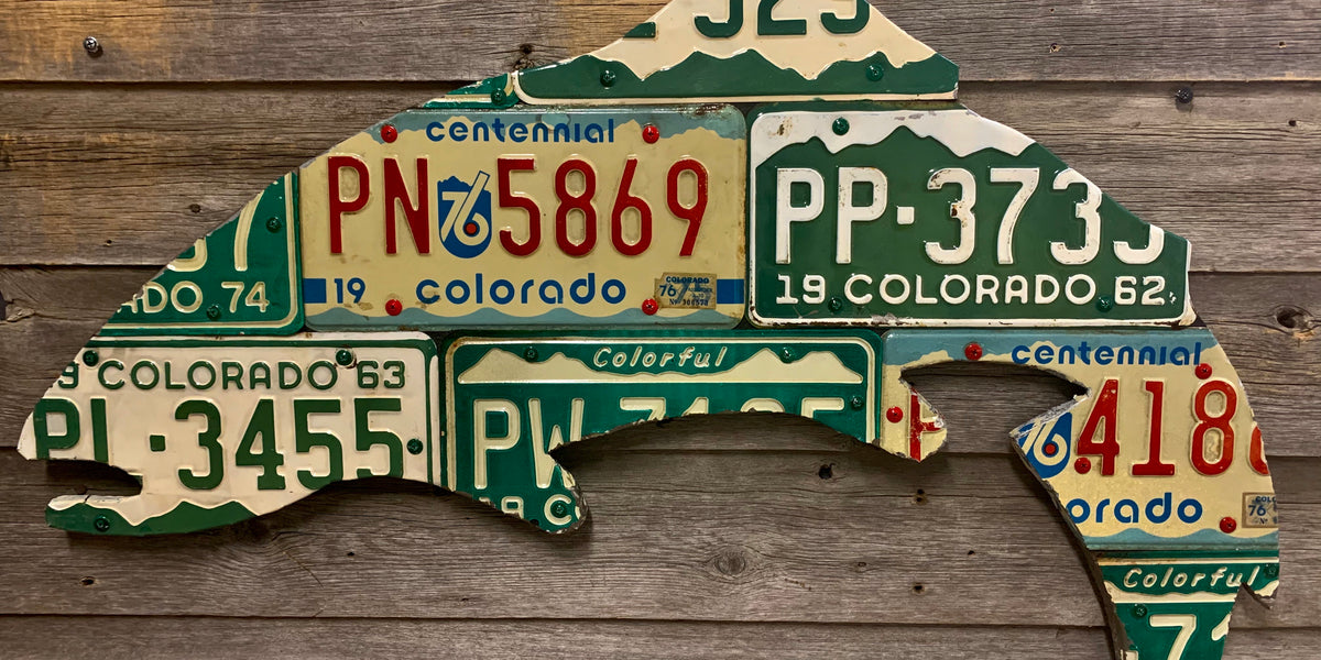 Vintage Bicycle License Plate 1968 #69 deals Loveland Colorado